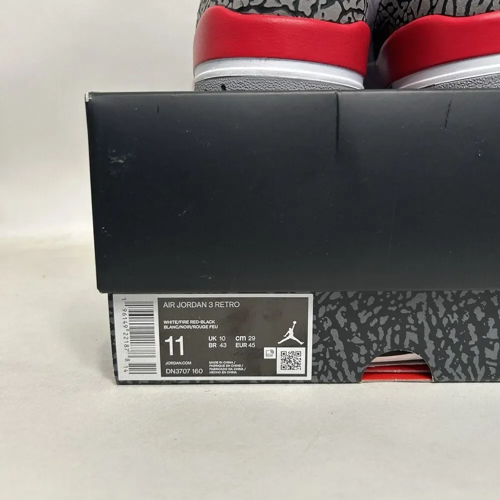 Nike Shoes Air Jordan 3 Retro OG “Fire Red” 2024